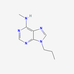 molecular formula C9H13N5 B11903524 N-Methyl-9-propyl-9H-purin-6-amine CAS No. 776-42-1