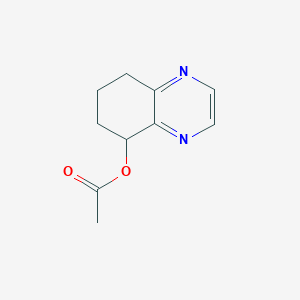 molecular formula C10H12N2O2 B11903542 5,6,7,8-Tetrahydroquinoxalin-5-yl acetate 