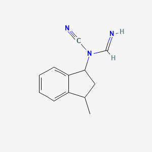 N-Cyano-N-(3-methyl-2,3-dihydro-1H-inden-1-yl)formimidamide