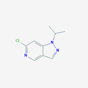 molecular formula C9H10ClN3 B11903630 6-chloro-1-isopropyl-1H-pyrazolo[4,3-c]pyridine 