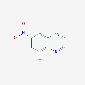 molecular formula C9H5FN2O2 B11903635 8-Fluoro-6-nitroquinoline 