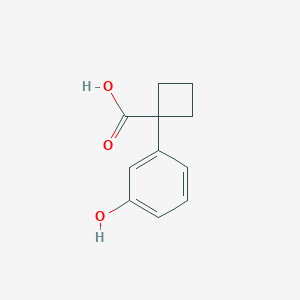 molecular formula C11H12O3 B11903691 1-(3-Hydroxyphenyl)cyclobutanecarboxylic acid CAS No. 1307837-71-3