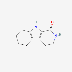 molecular formula C11H14N2O B11903760 2,3,4,5,6,7,8,9-Octahydro-1H-pyrido[3,4-b]indol-1-one 