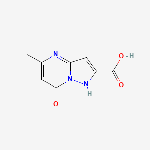 molecular formula C8H7N3O3 B11903765 5-Methyl-7-oxo-4,7-dihydropyrazolo[1,5-a]pyrimidine-2-carboxylic acid CAS No. 197367-68-3