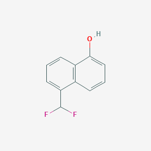 molecular formula C11H8F2O B11903808 1-(Difluoromethyl)-5-naphthol 