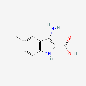 molecular formula C10H10N2O2 B11903809 3-amino-5-methyl-1H-indole-2-carboxylic acid CAS No. 749153-50-2