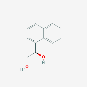 molecular formula C12H12O2 B11903844 (1R)-1-(Naphthalen-1-yl)ethane-1,2-diol CAS No. 16651-65-3