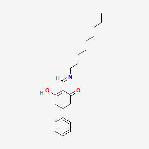 molecular formula C22H31NO2 B1190386 2-[(Nonylamino)methylene]-5-phenyl-1,3-cyclohexanedione 