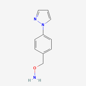 O-(4-(1H-pyrazol-1-yl)benzyl)hydroxylamine