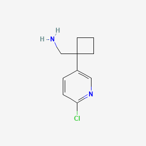 (1-(6-Chloropyridin-3-yl)cyclobutyl)methanamine