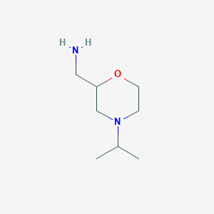 B119040 (4-Propan-2-ylmorpholin-2-yl)methanamine CAS No. 141815-07-8