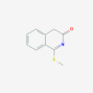 molecular formula C10H9NOS B11904400 1-(Methylthio)isoquinolin-3(4H)-one 