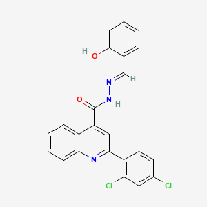 2-(2,4-dichlorophenyl)-N'-(2-hydroxybenzylidene)-4-quinolinecarbohydrazide