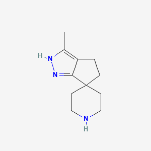 3-Methyl-4,5-dihydro-1H-spiro[cyclopenta[c]pyrazole-6,4'-piperidine]