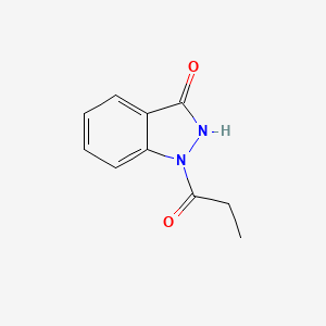 molecular formula C10H10N2O2 B11905204 1-propionyl-1H-indazol-3(2H)-one CAS No. 102787-45-1