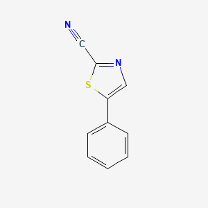 molecular formula C10H6N2S B11905213 5-Phenylthiazole-2-carbonitrile CAS No. 1316218-36-6