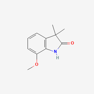 molecular formula C11H13NO2 B11905337 7-Methoxy-3,3-dimethylindolin-2-one 