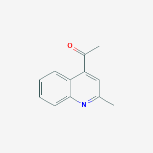 molecular formula C12H11NO B11905428 1-(2-Methylquinolin-4-yl)ethanone CAS No. 132854-97-8