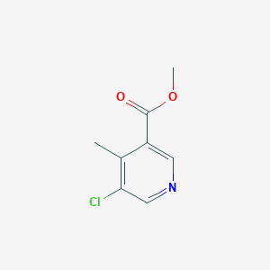 molecular formula C8H8ClNO2 B11905516 Methyl 5-chloro-4-methylnicotinate 