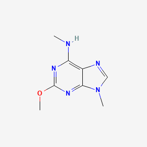 molecular formula C8H11N5O B11905528 2-Methoxy-N,9-dimethyl-9H-purin-6-amine CAS No. 61494-92-6