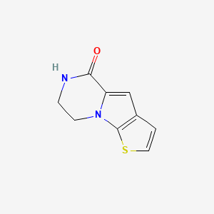 molecular formula C9H8N2OS B11905560 3-thia-1,10-diazatricyclo[6.4.0.02,6]dodeca-2(6),4,7-trien-9-one 