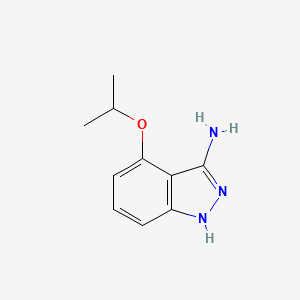 molecular formula C10H13N3O B11905586 4-Isopropoxy-1H-indazol-3-amine 