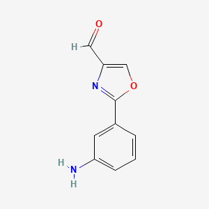 2-(3-Amino-phenyl)-oxazole-4-carbaldehyde