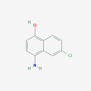 molecular formula C10H8ClNO B11905654 4-Amino-6-chloronaphthalen-1-ol 