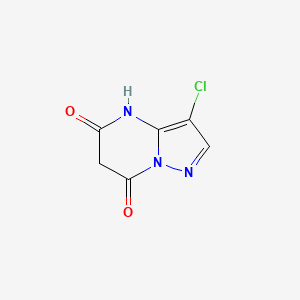 molecular formula C6H4ClN3O2 B11905657 3-Chloropyrazolo[1,5-a]pyrimidine-5,7(4H,6H)-dione 