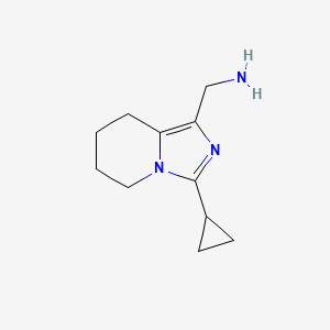 (3-Cyclopropyl-5,6,7,8-tetrahydroimidazo[1,5-a]pyridin-1-yl)methanamine