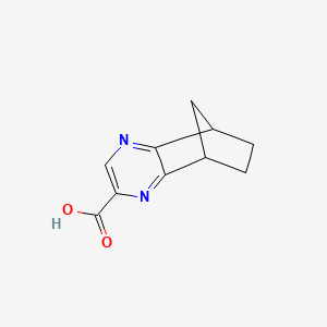 molecular formula C10H10N2O2 B11905692 5,6,7,8-Tetrahydro-5,8-methanoquinoxaline-2-carboxylic acid 