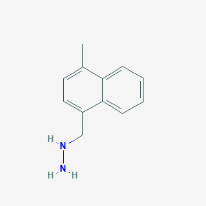 molecular formula C12H14N2 B11905724 ((4-Methylnaphthalen-1-yl)methyl)hydrazine CAS No. 887592-72-5