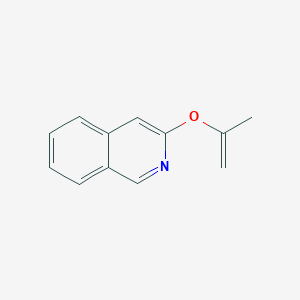 molecular formula C12H11NO B11905763 3-(Prop-1-en-2-yloxy)isoquinoline 