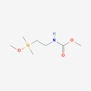 molecular formula C7H17NO3Si B11905786 Methyl {2-[methoxy(dimethyl)silyl]ethyl}carbamate CAS No. 61661-03-8