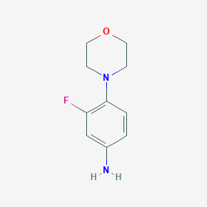 molecular formula C10H13FN2O B119058 3-氟-4-吗啉基苯胺 CAS No. 93246-53-8