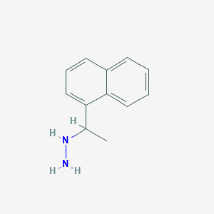 molecular formula C12H14N2 B11905804 (1-(Naphthalen-1-yl)ethyl)hydrazine CAS No. 887592-91-8