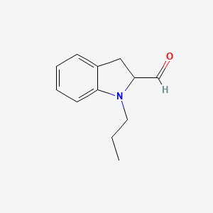 1-Propylindoline-2-carbaldehyde