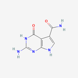 2-Amino-4-oxo-4,7-dihydro-3H-pyrrolo[2,3-d]pyrimidine-5-carboxamide