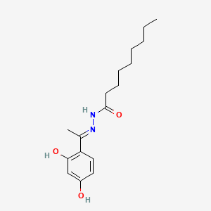 molecular formula C17H26N2O3 B1190589 N'-[1-(2,4-dihydroxyphenyl)ethylidene]nonanohydrazide 