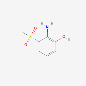 2-Amino-3-(methylsulfonyl)phenol