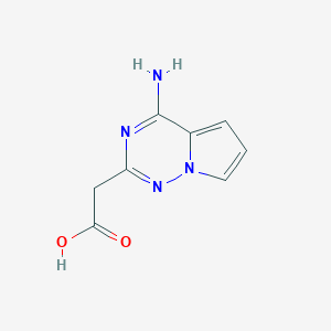 2-{4-Aminopyrrolo[2,1-f][1,2,4]triazin-2-yl}acetic acid