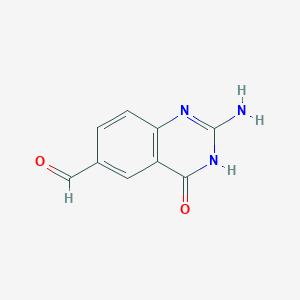 2-Amino-4-oxo-3,4-dihydroquinazoline-6-carbaldehyde