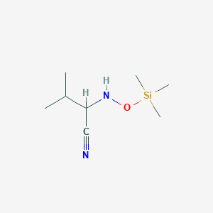 Butanenitrile, 3-methyl-2-[[(trimethylsilyl)oxy]amino]-