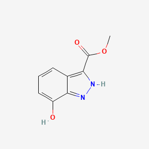 molecular formula C9H8N2O3 B11906604 Methyl 7-hydroxy-1H-indazole-3-carboxylate 