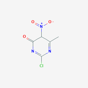 2-chloro-6-methyl-5-nitro-5H-pyrimidin-4-one