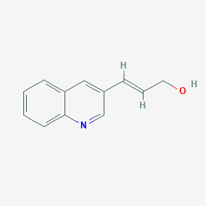 molecular formula C12H11NO B11906632 3-(Quinolin-3-yl)prop-2-en-1-ol 