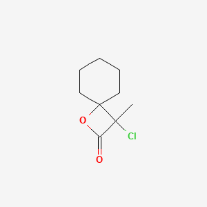 1-Oxaspiro[3.5]nonan-2-one, 3-chloro-3-methyl-