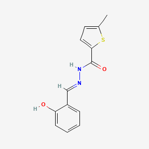 molecular formula C13H12N2O2S B1190679 N'-(2-hydroxybenzylidene)-5-methyl-2-thiophenecarbohydrazide 