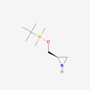 molecular formula C9H21NOSi B11906803 (R)-2-(((tert-Butyldimethylsilyl)oxy)methyl)aziridine CAS No. 247130-38-7