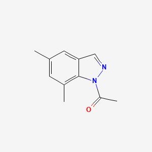 1-(5,7-Dimethyl-1H-indazol-1-yl)ethanone